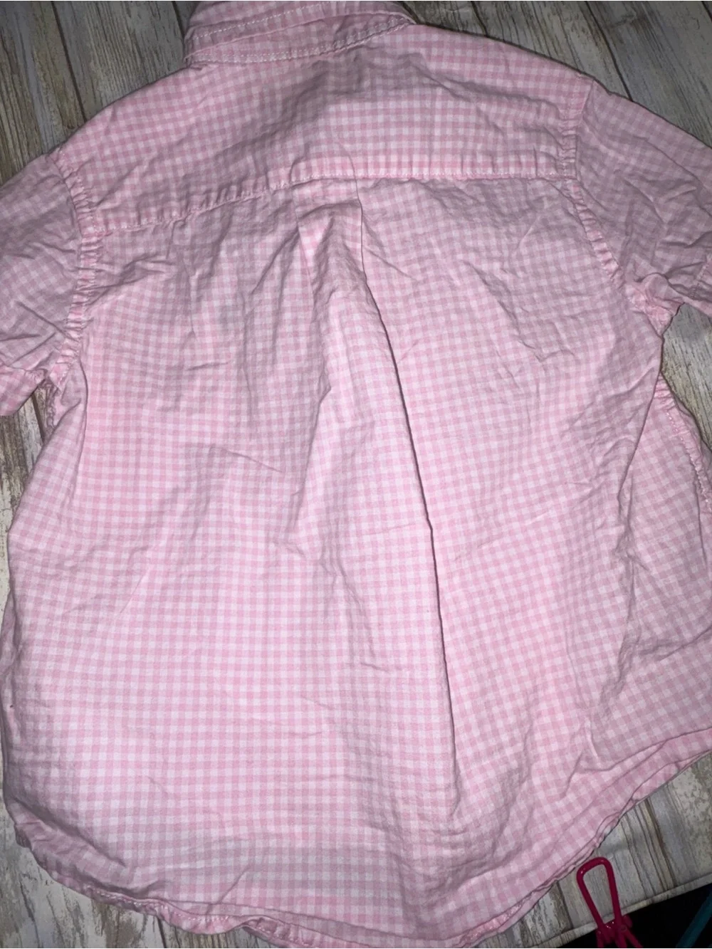 Ralph Lauren Pink Gingham Button-Down Shirt